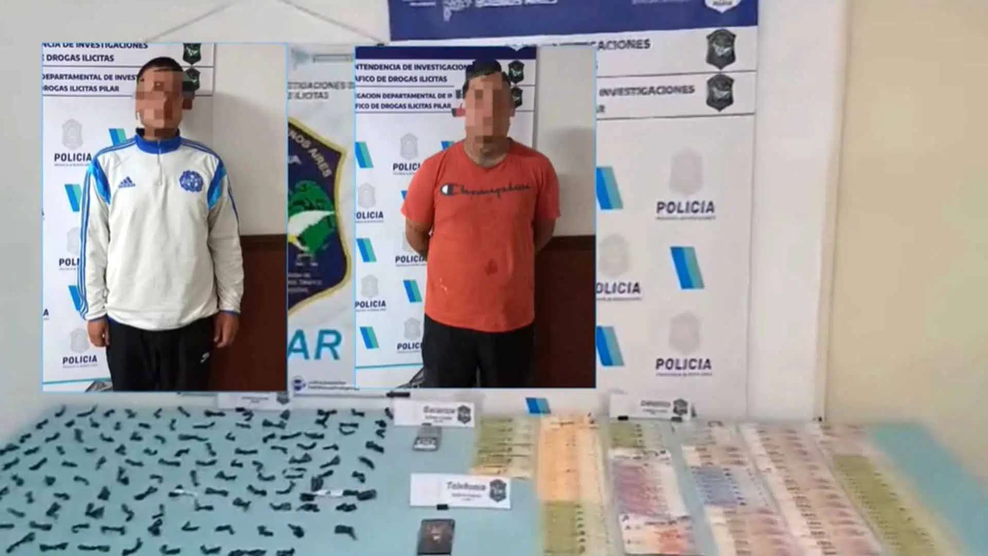 Kiosco de cocaína desbaratado dos detenidos y un centenar de dosis