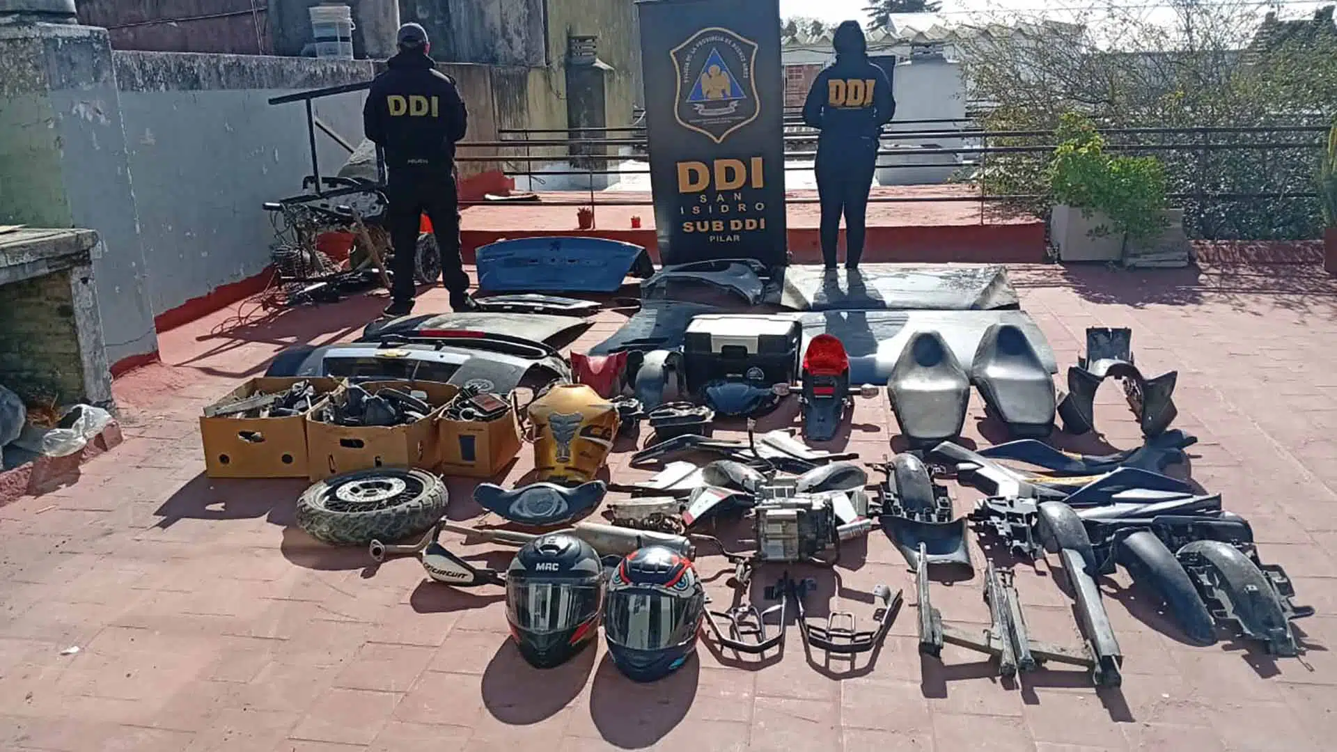 Banda robo moto Del Viso
