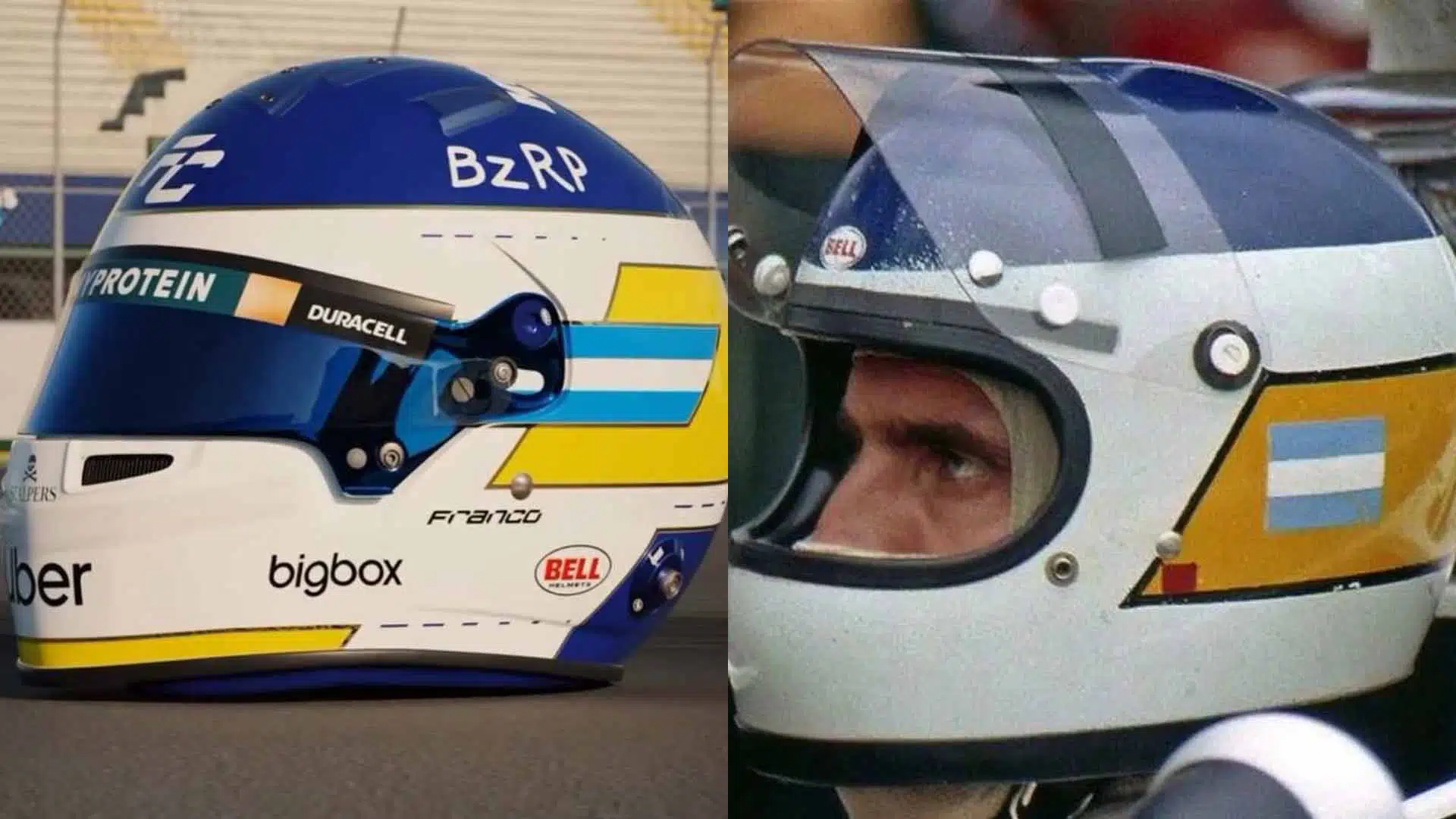 Homenaje a Reutemann: Colapinto correrá en México con un casco especial ...