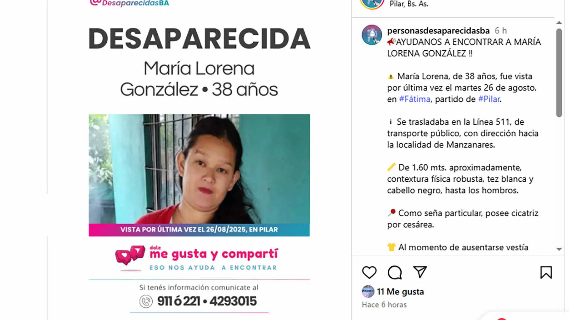 Desaparecida Fátima
