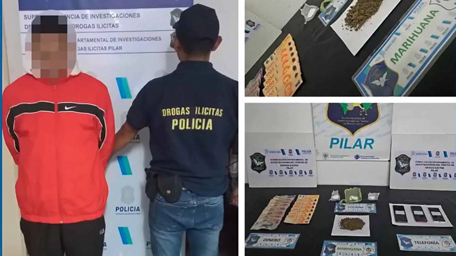 Detenidos droga