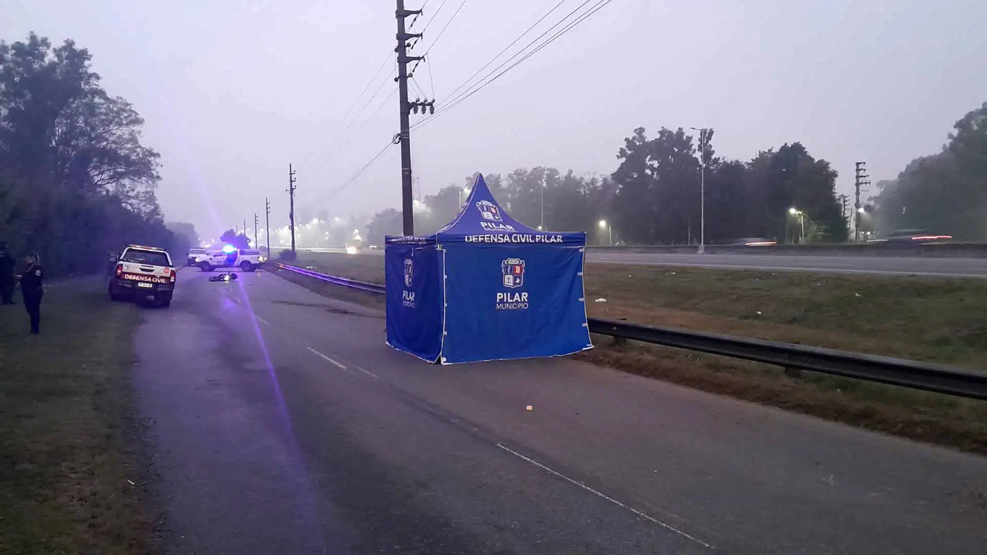 Motociclista muerto Ruta 8