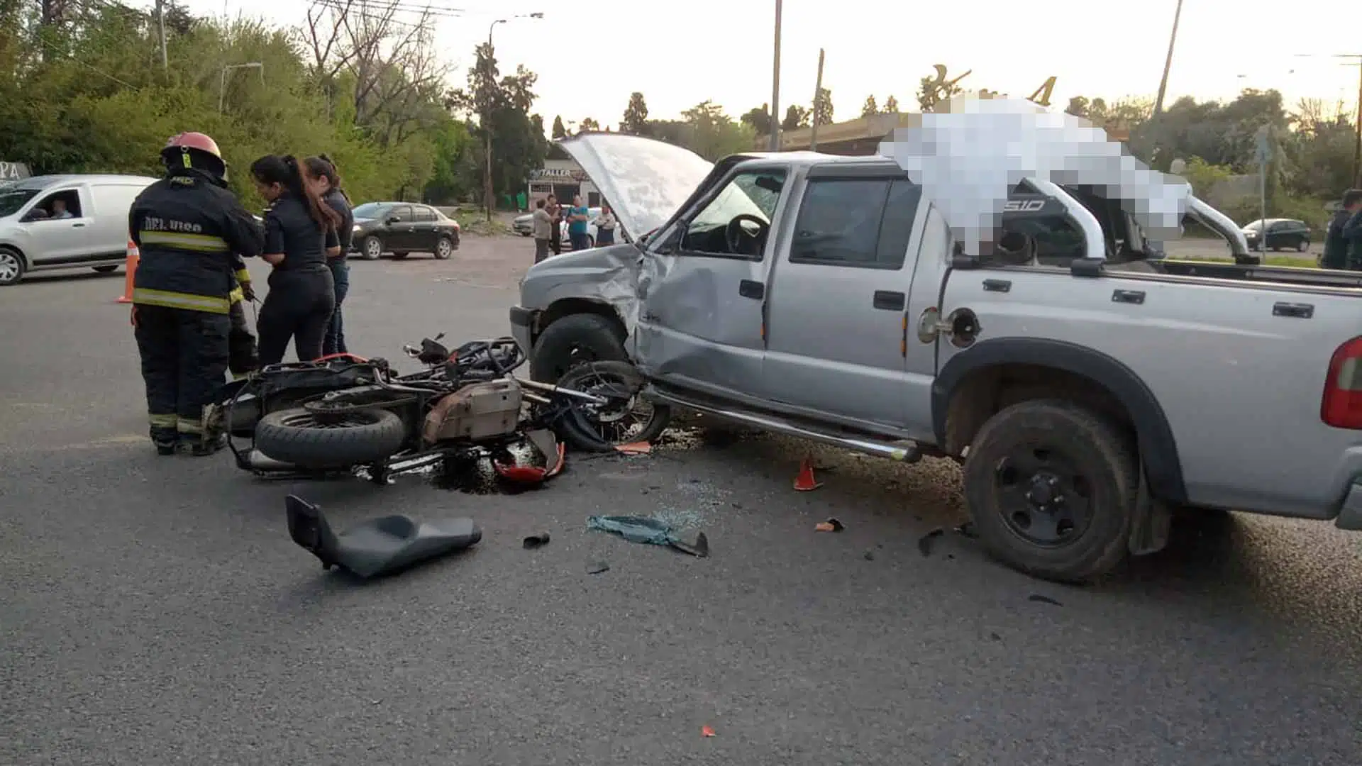 Accidente moto Del Viso