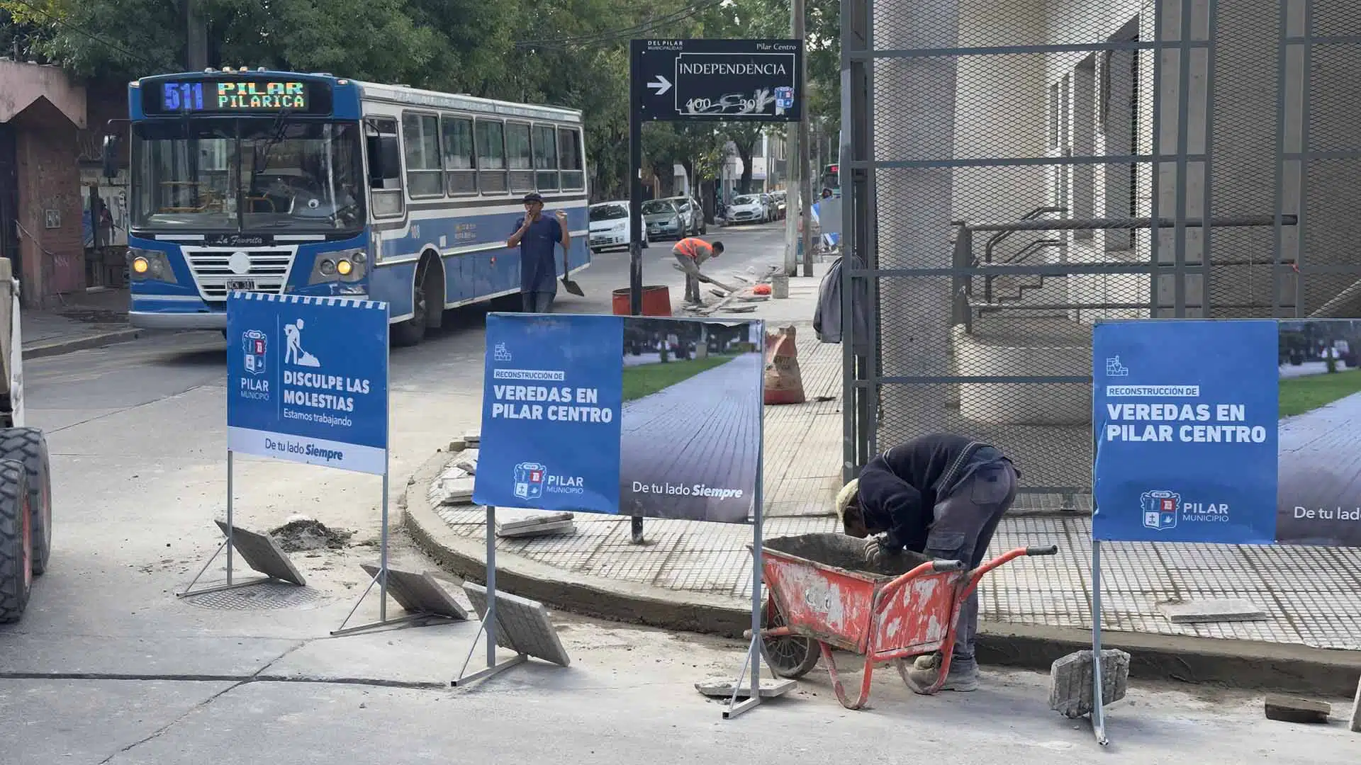 Remodelación veredas Víctor Vergani